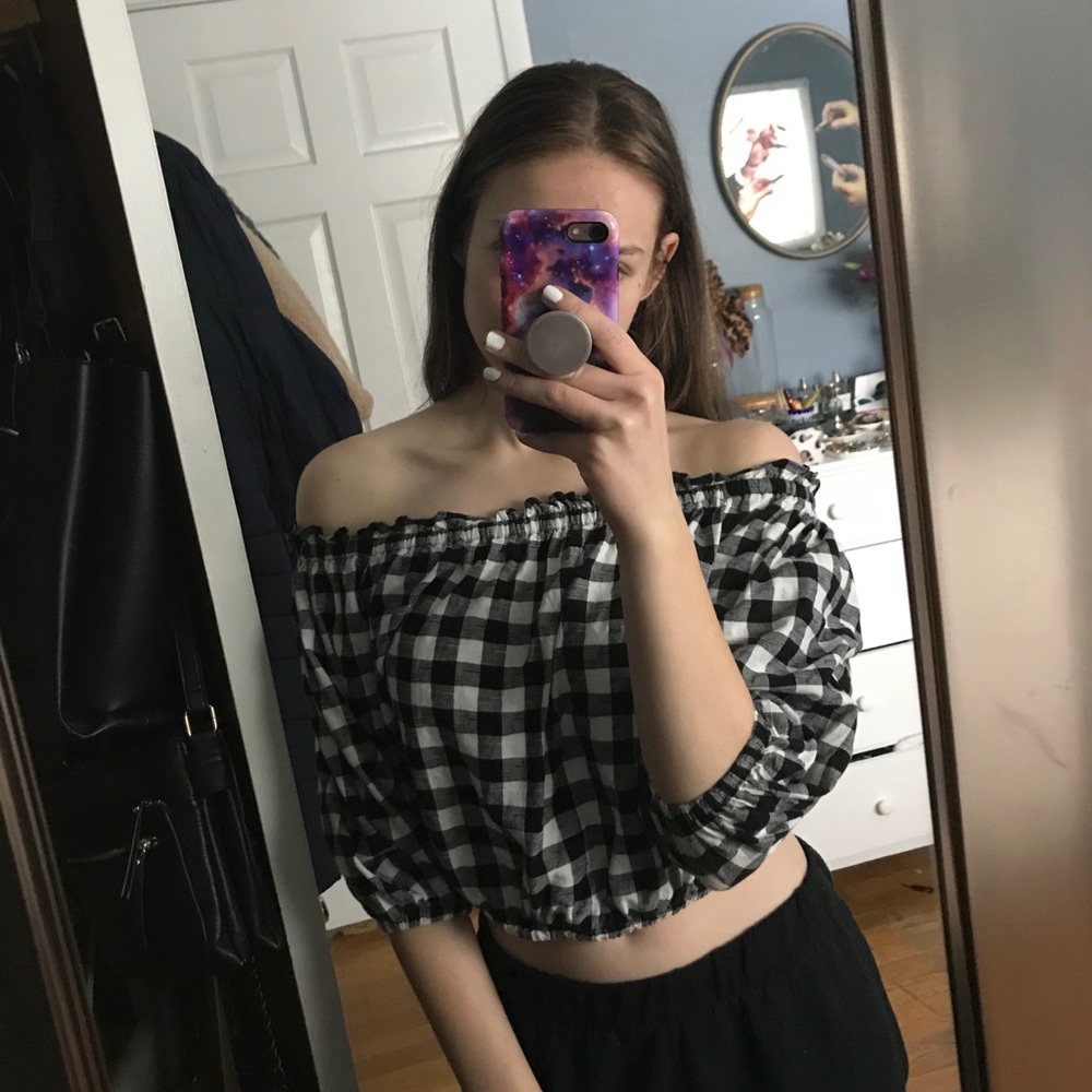 Gingham Crop Top